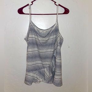 Maurice’s striped white spaghetti strap tank. One small frill across the front